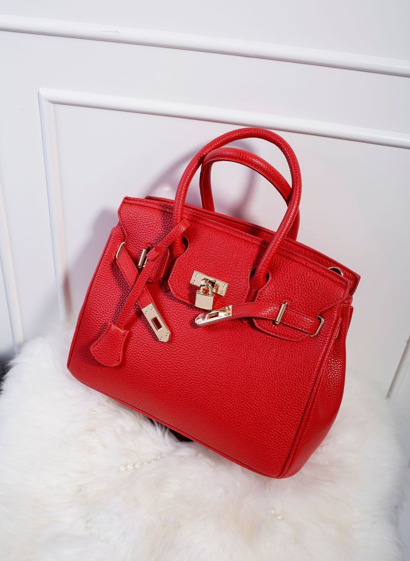 Sac à main tendance pour femme en cuir grainé