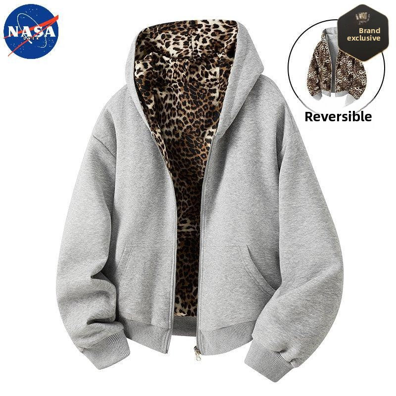 Sweat-shirt cardigan