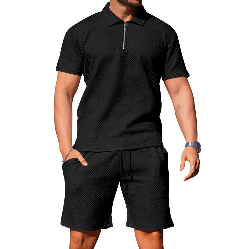 Polo et short texturés pour homme
