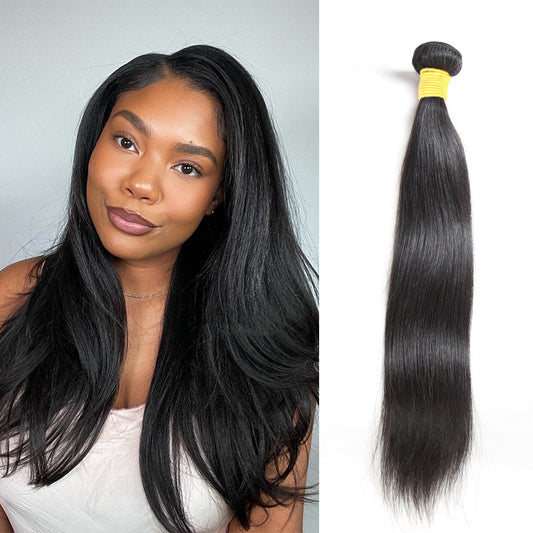 Perruque en cheveux humains lisses