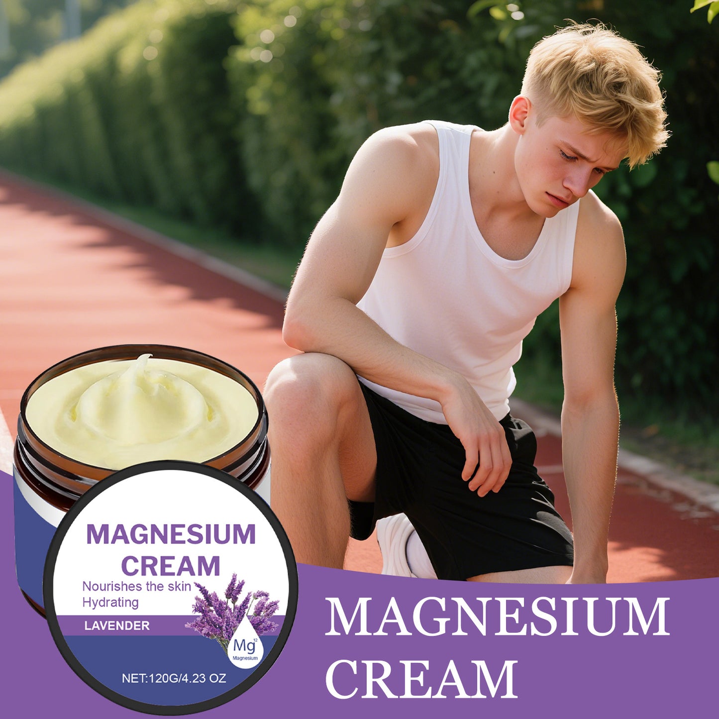 Crème hydratante au magnésium