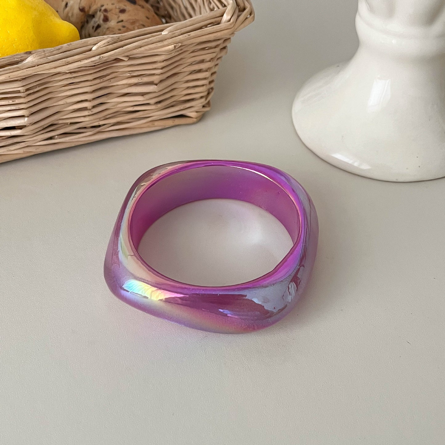 Bracelets en acrylique transparent