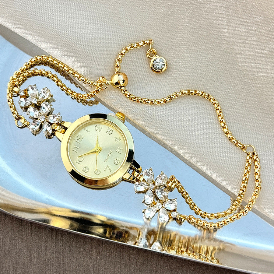 Montre Bracelet Extensible Fleur de Diamant