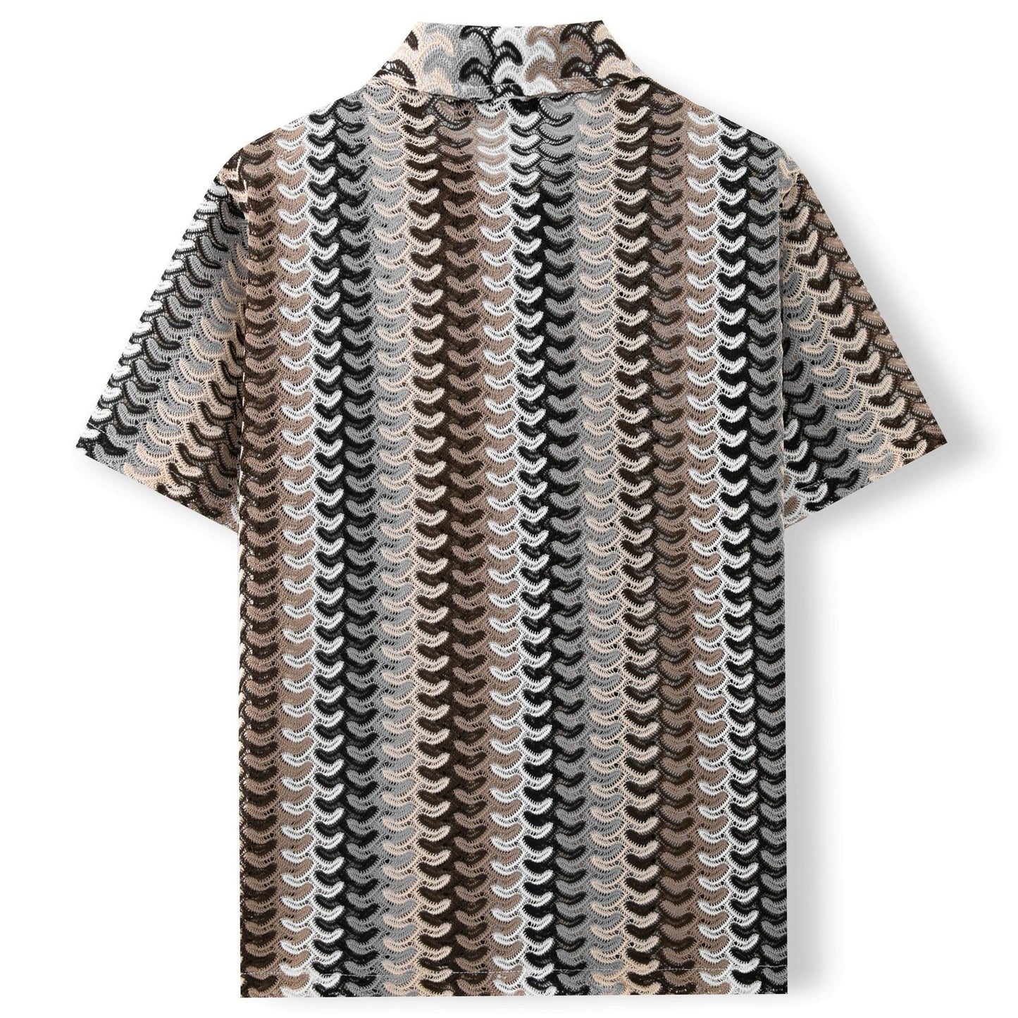 Chemise tricotée respirante pour hommes