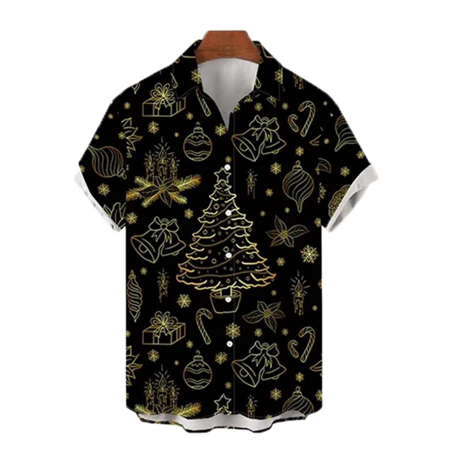 Chemise vintage pour homme à manches courtes