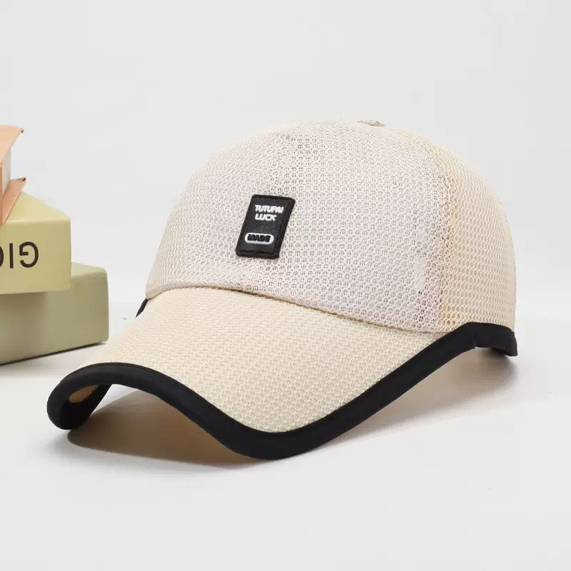 Casquette de baseball à ventilateur solaire avec maille respirante