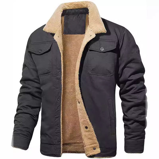 veste d'extérieur en coton doublée polaire