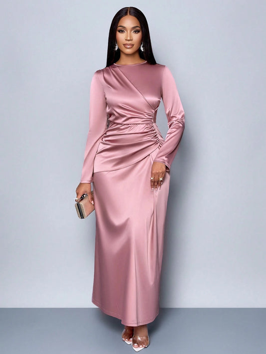 Robe en satin