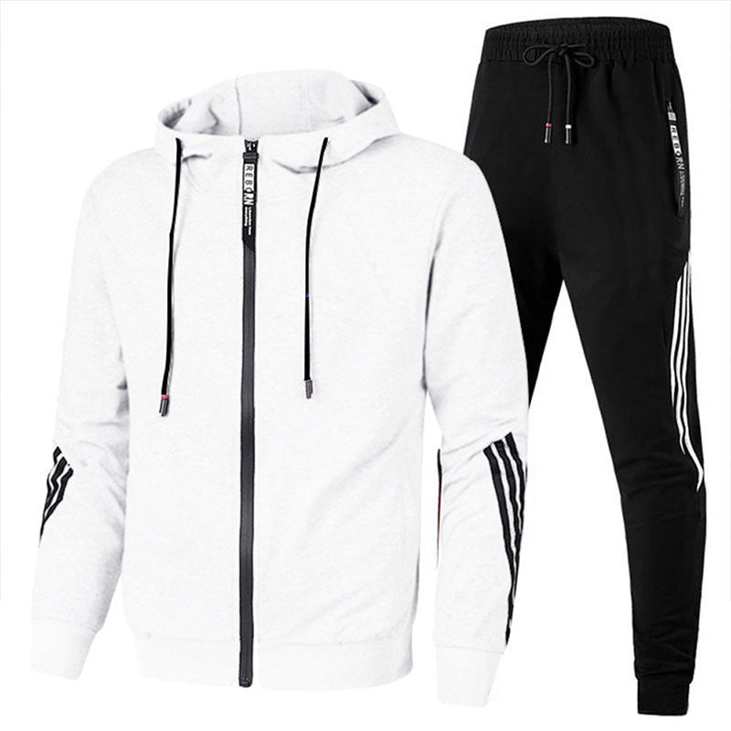 Habit :Ensemble sweat-shirt a capuche imprime et pantalon de sport