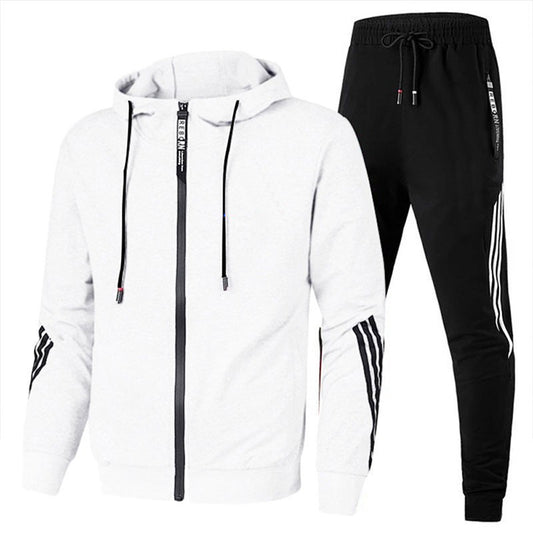 Habit :Ensemble sweat-shirt a capuche imprime et pantalon de sport