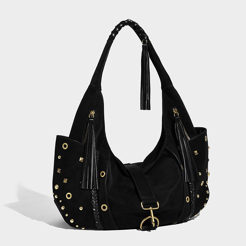 Sac bandoulière rétro en cuir PU