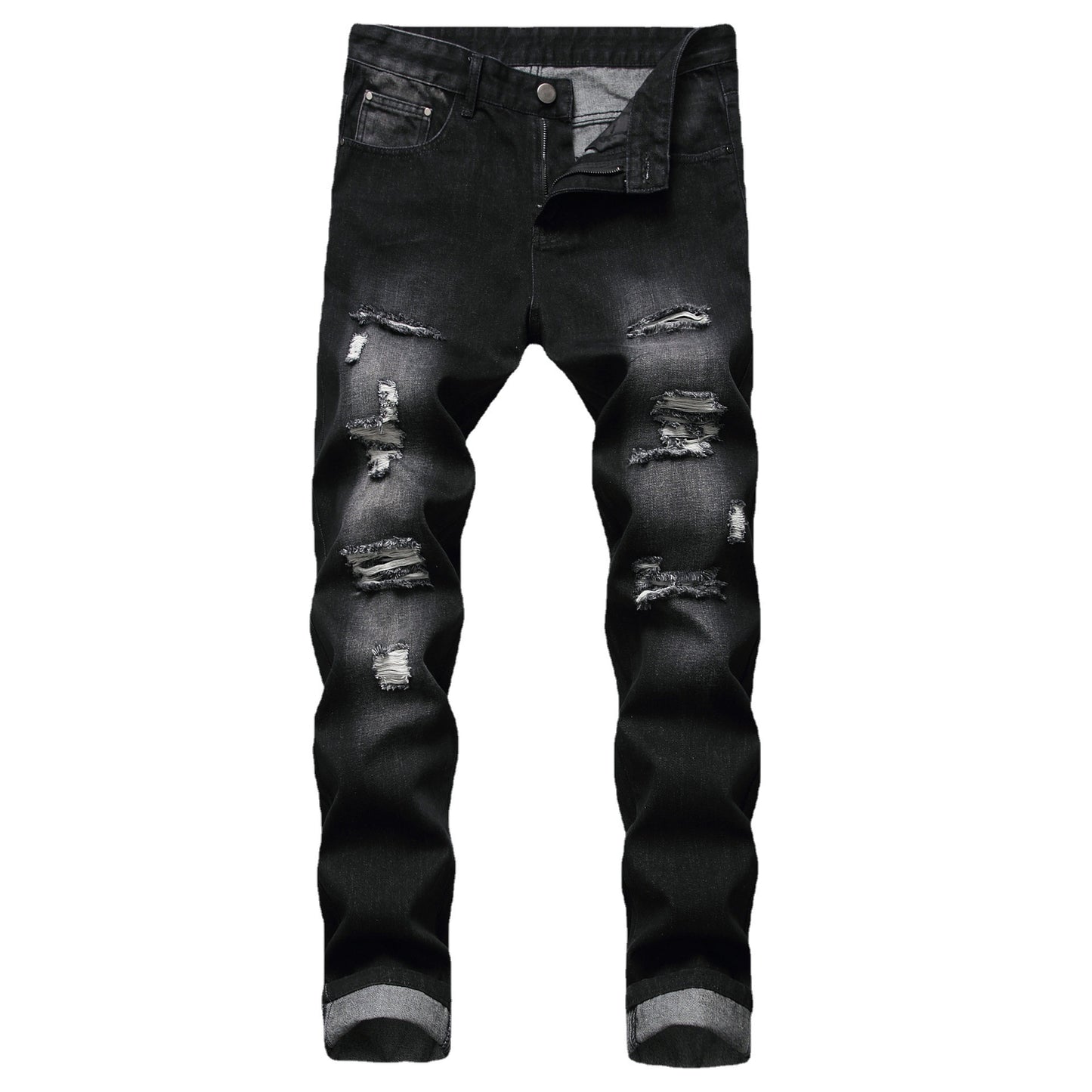 Jean droit en denim pour homme
