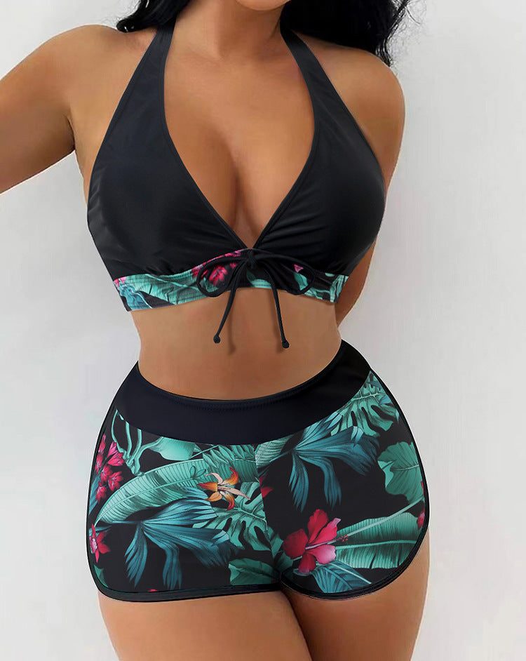 Maillot de bain femme à taille haute et dos nu