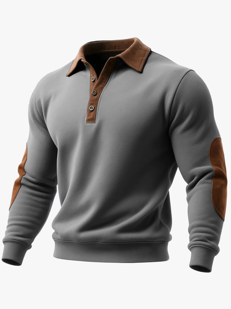 Sweat-shirt à demi-fermeture éclair