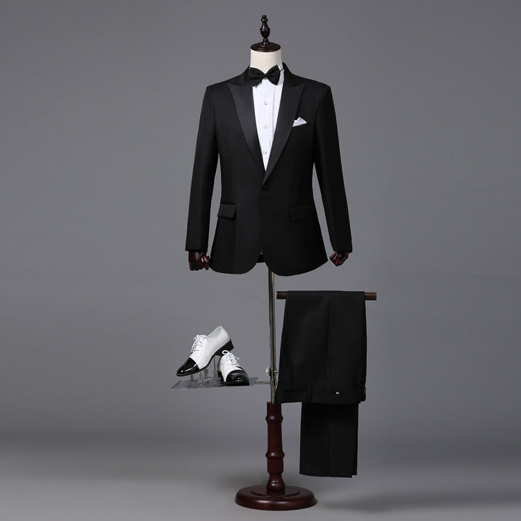 Costume de performance pour hommes avec nœud papillon