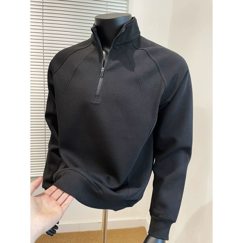 Sweat-shirt à demi-fermeture éclair pour hommes