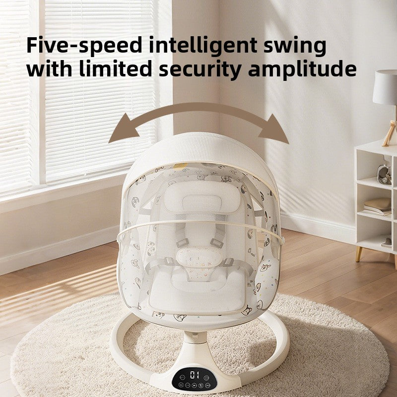Fauteuil à bascule électrique pour bébé avec commande par application Bluetooth