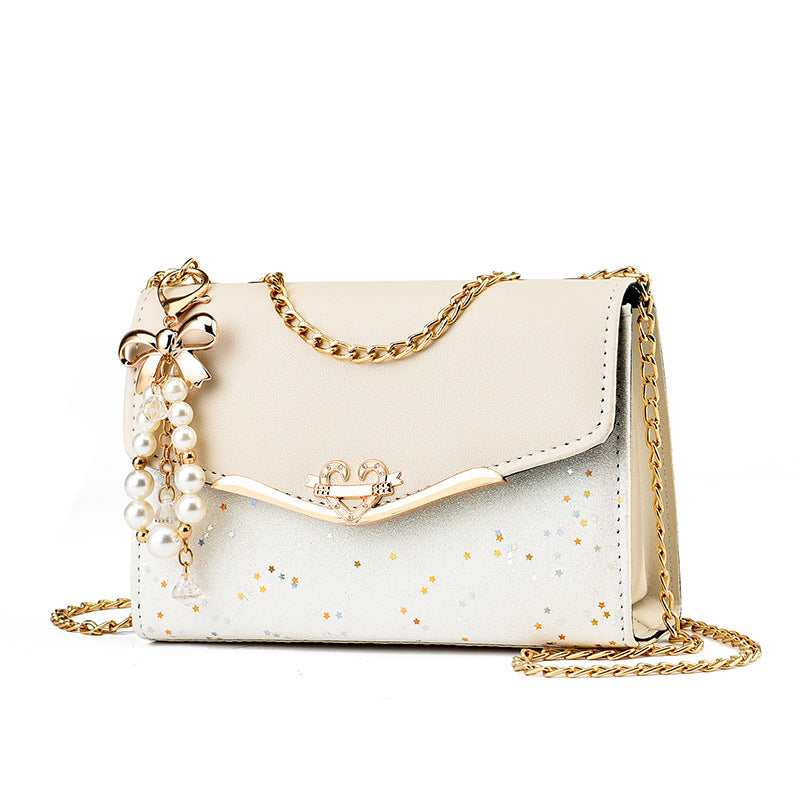 Sac bandoulière à chaîne à paillettes