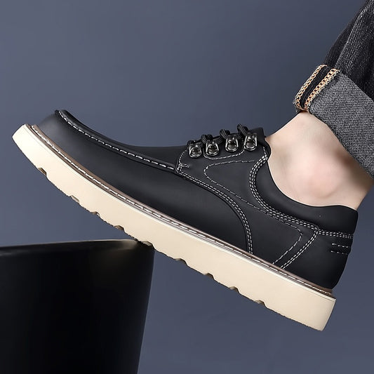 Chaussures décontractées pour hommes en cuir véritable