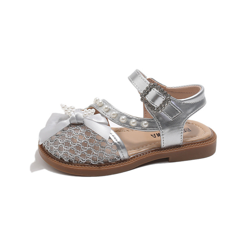Sandales d'été pour filles avec nœud