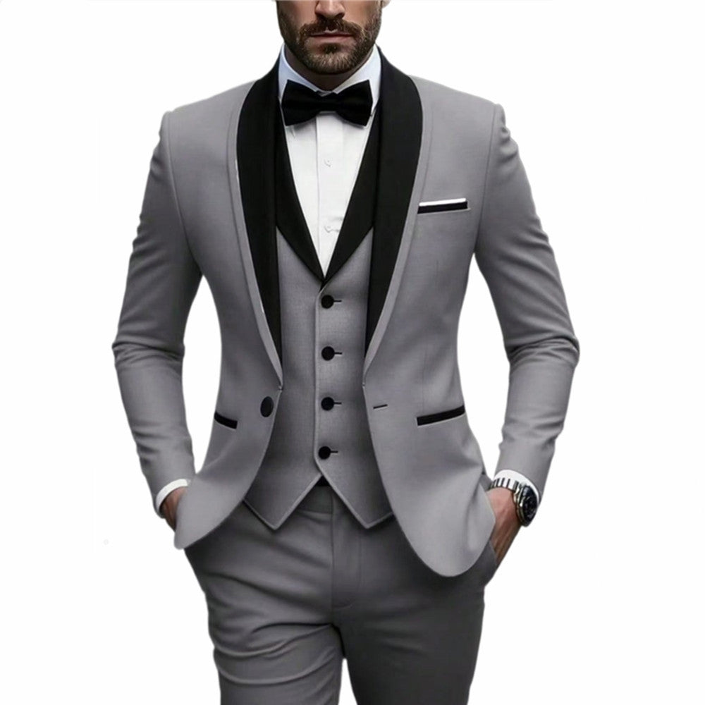 Costume slim pour homme, style business décontracté