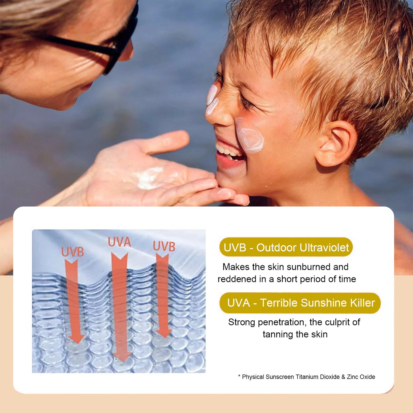 Crème protectrice pour la peau délicate des enfants