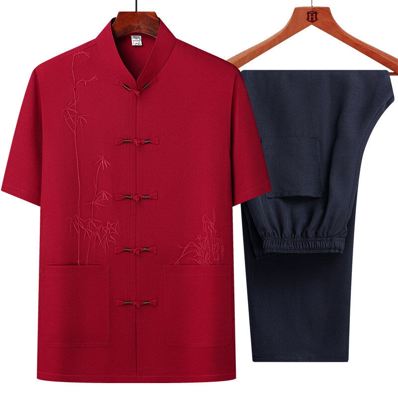 Habit Tang à broche de style chinois