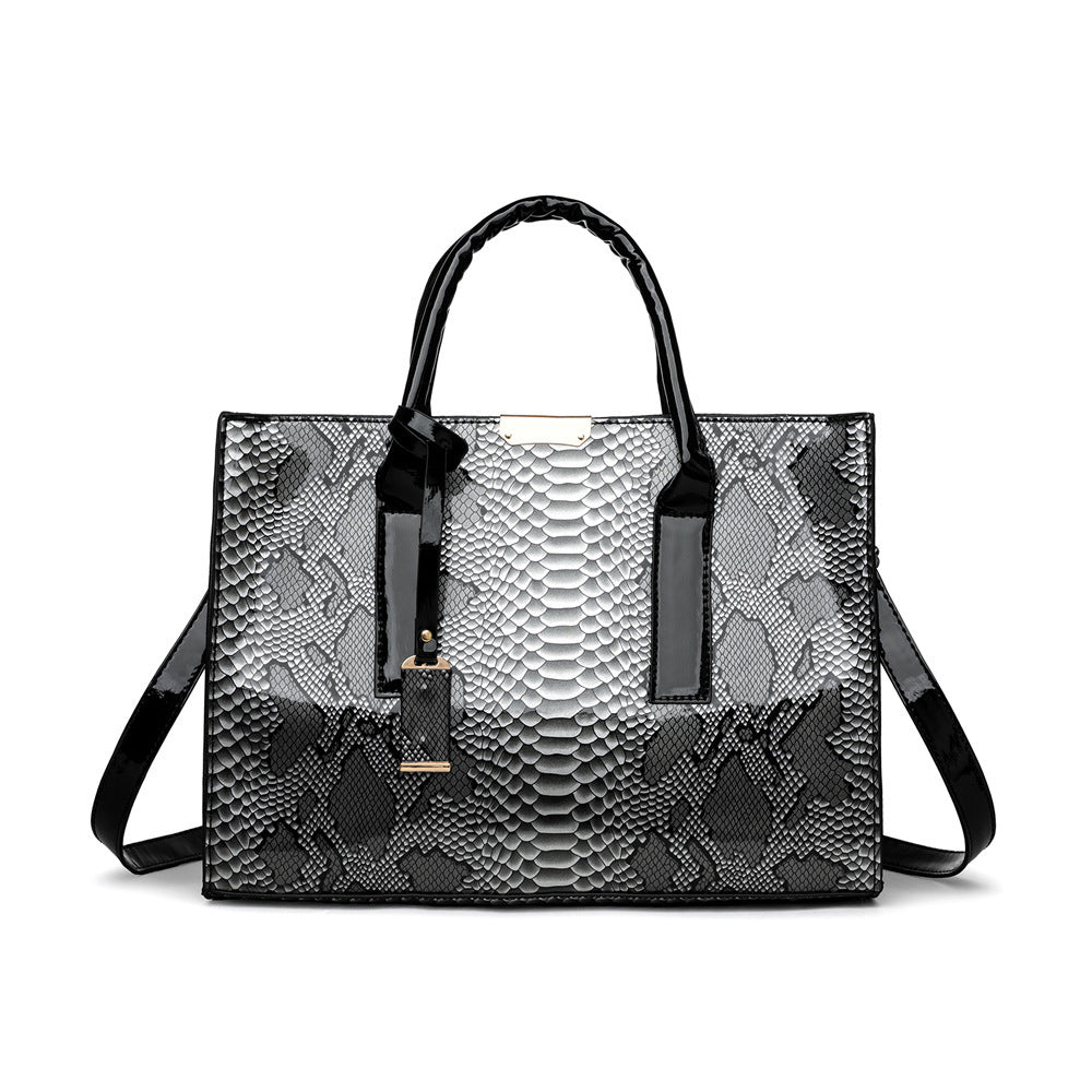 Sac bandoulière en PU à motif serpent