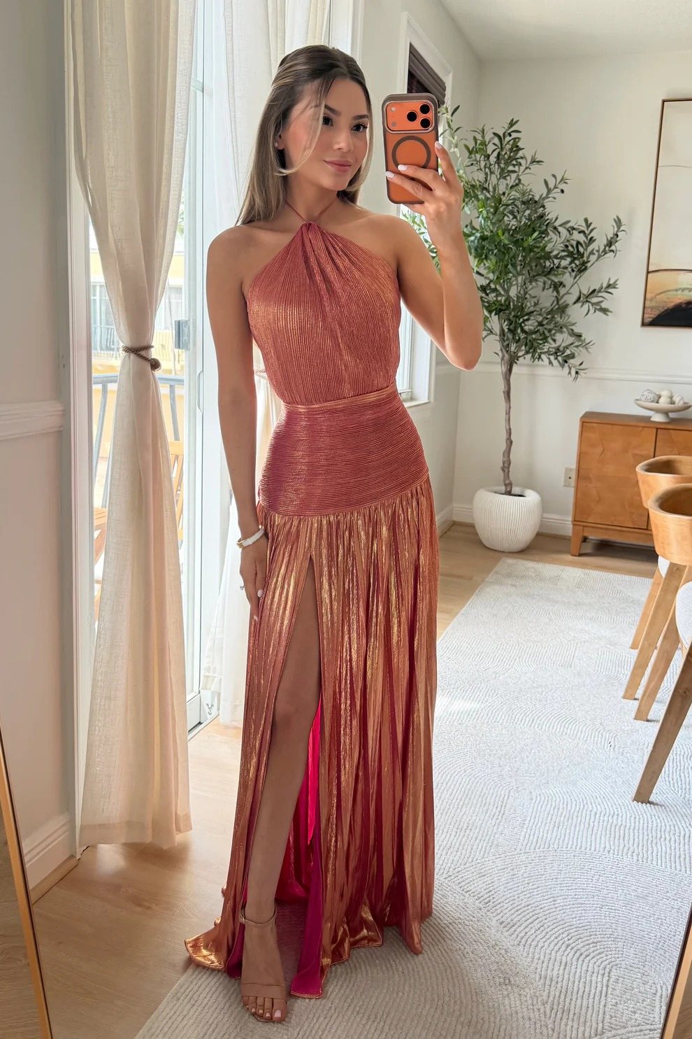 Habit :Robe à encolure enveloppante