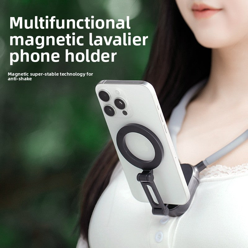 Support magnétique pour cou pour caméra d’action et téléphone