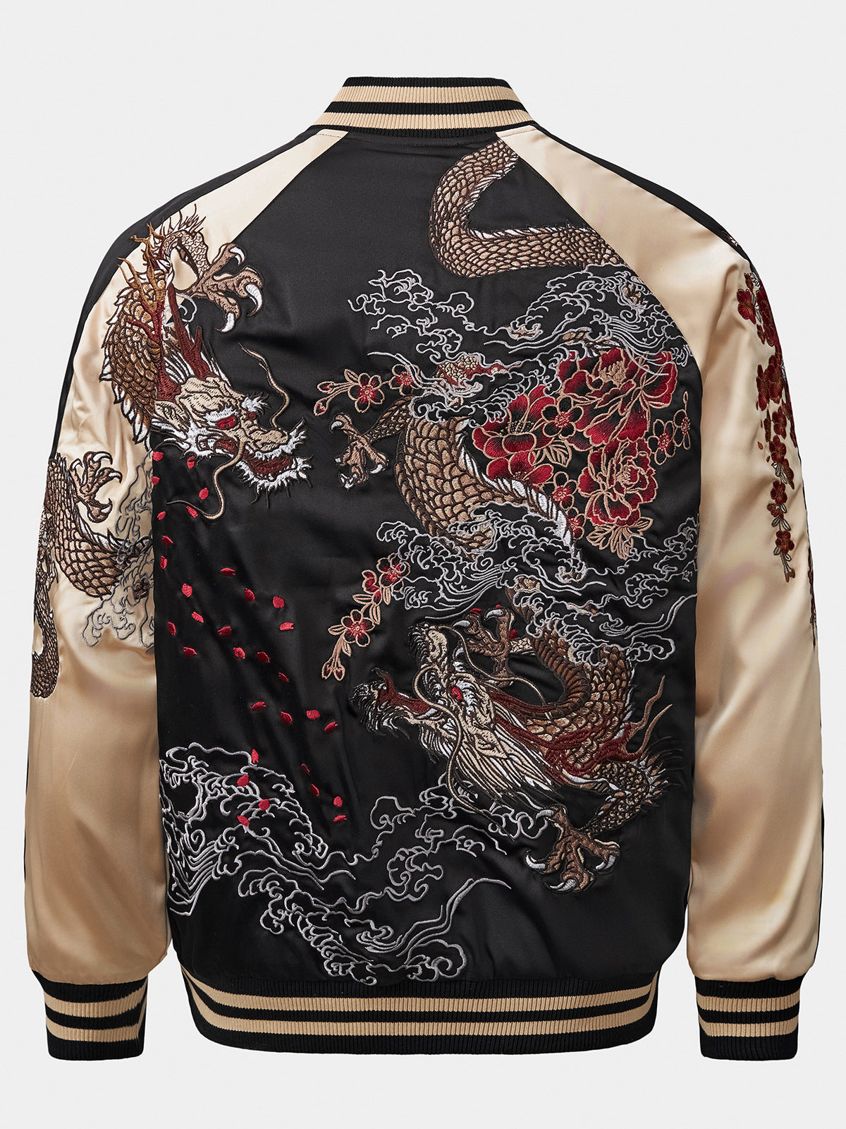 Veste pour homme avec broderie dragon de style chinois