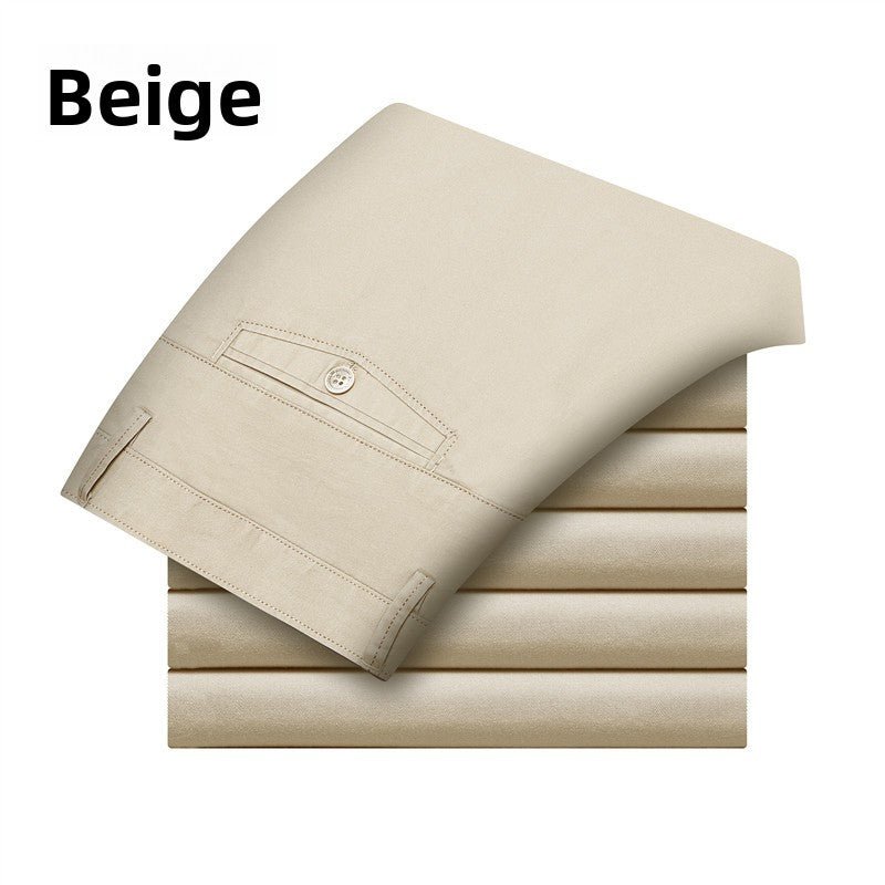 Pantalon décontracté pour hommes à jambes droites et coupe slim