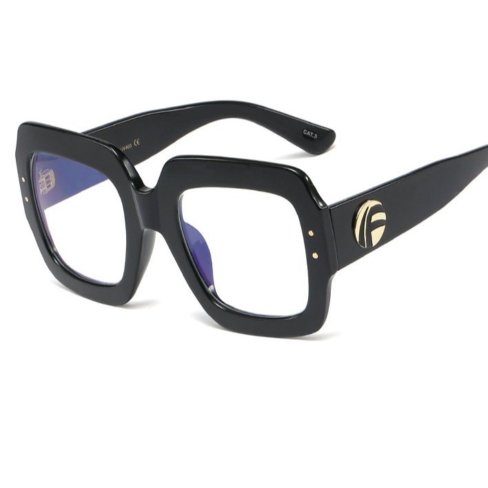 Lunettes anti-lumière bleue à grande monture