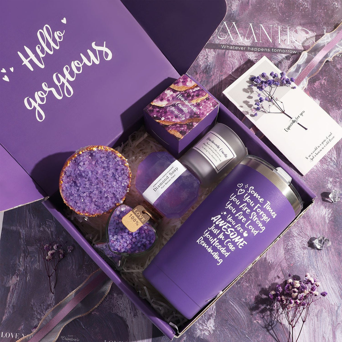 Coffret cadeau de bain d'aromathérapie