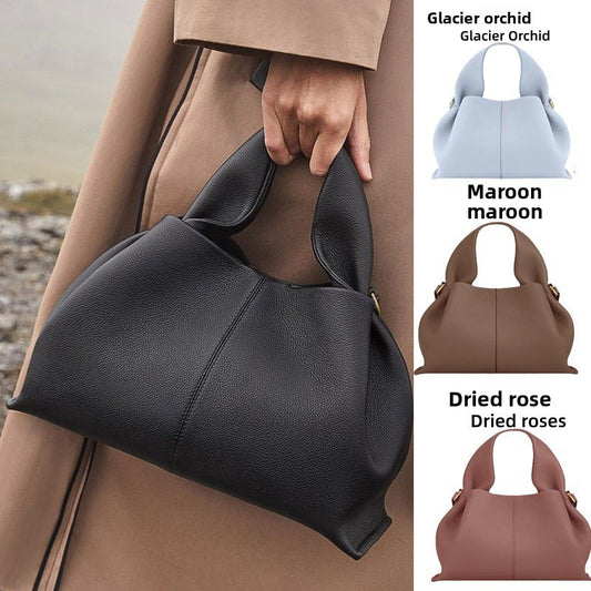 Sac bandoulière en cuir véritable à motif raviolis