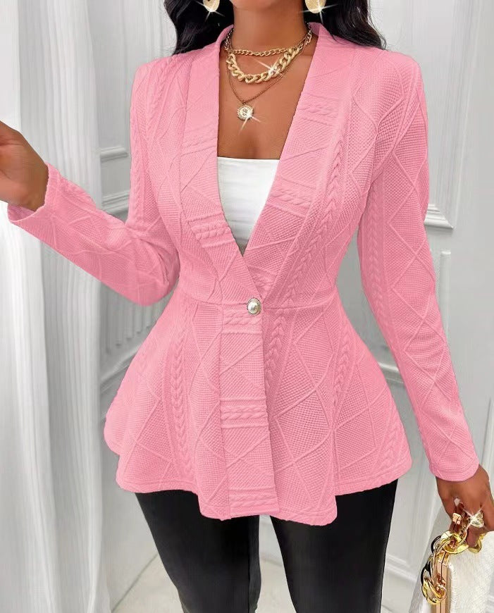 Manteau jacquard pour femmes