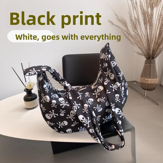 Sac cabas bandoulière en nylon imprimé