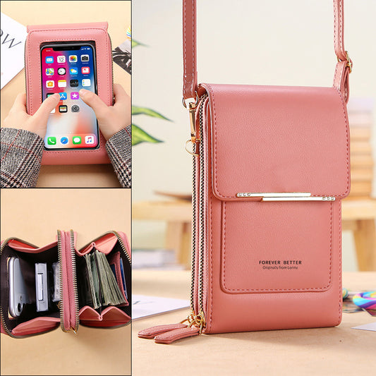 Sac bandoulière tactile pour téléphone