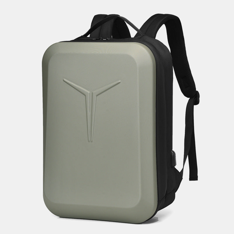 Sac à dos d’ordinateur portable à coque rigide avec bandes réfléchissantes