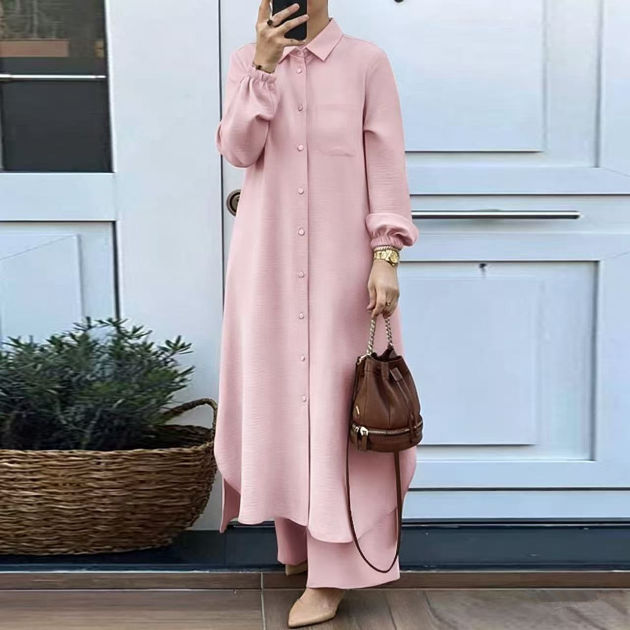 Ensemble chemise et pantalon pour femmes