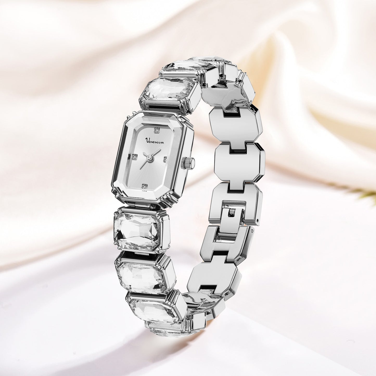 Montre pour femme en quartz à cadran carré