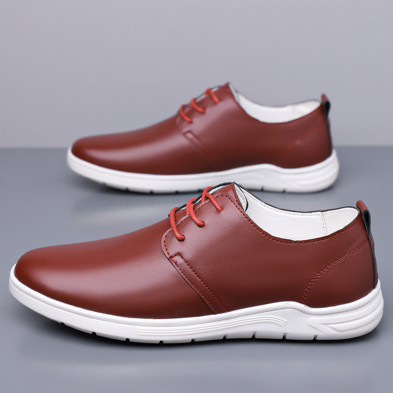 Chaussures décontractées en cuir véritable