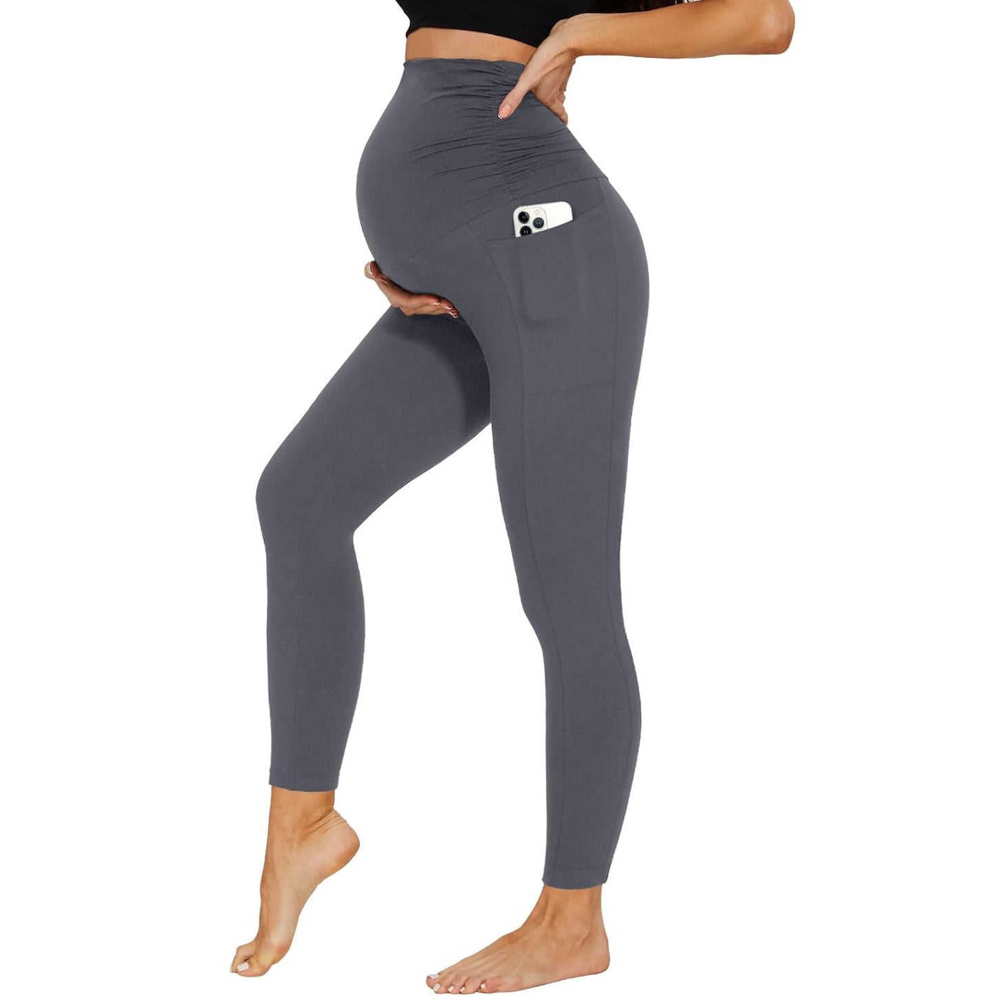 Pantalon de maternité avec poches de soutien du ventre