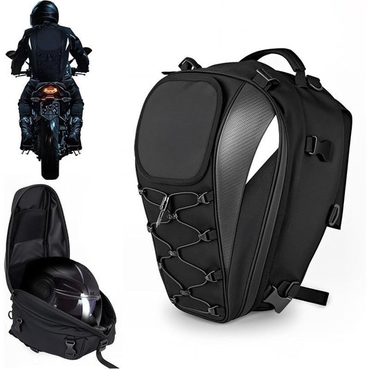 Sac à casque pour siège arrière de moto, extensible et étanche, sac à dos de conduite