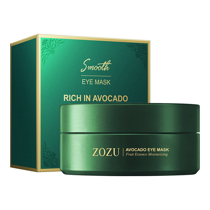 Masque hydratant pour les yeux à l'avocat doré