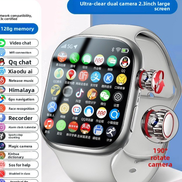 Montre intelligente à double système avec connectivité cellulaire