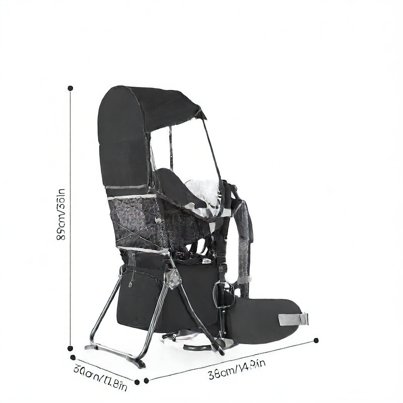 Porte-bébé de randonnée réglable avec cadre pliable