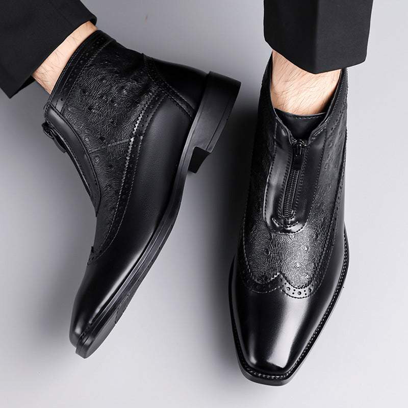 Chaussures pour hommes grande taille à bout pointu