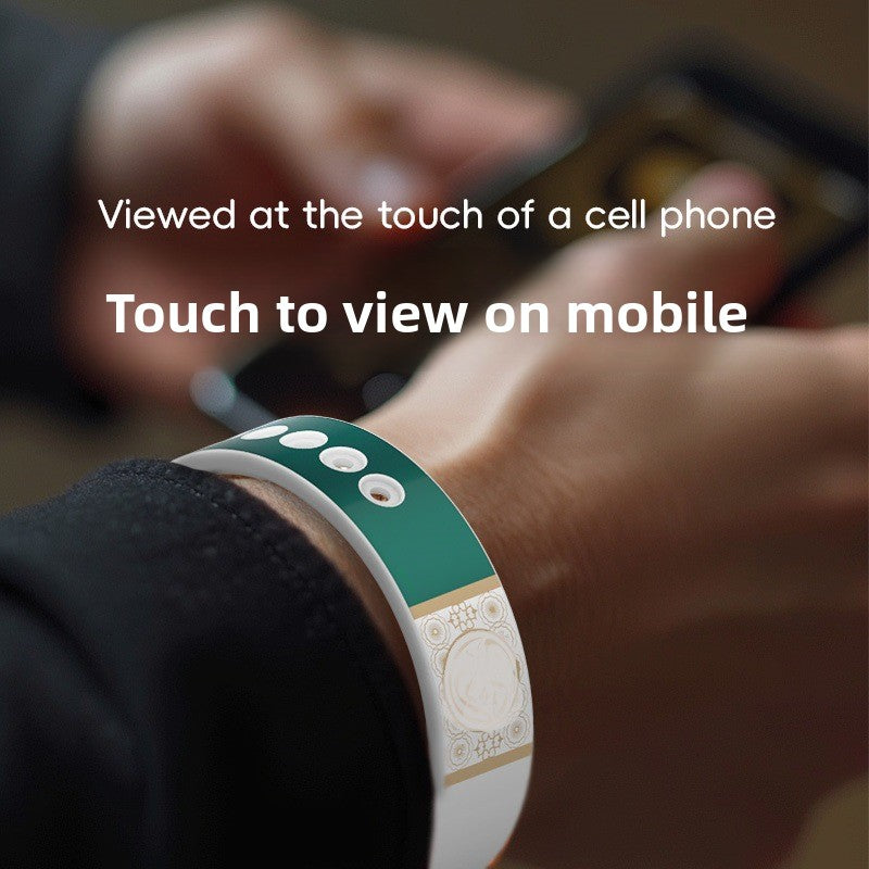 Bracelet audio NFC intelligent avec lecture tactile