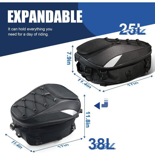Sac à casque pour siège arrière de moto, extensible et étanche, sac à dos de conduite